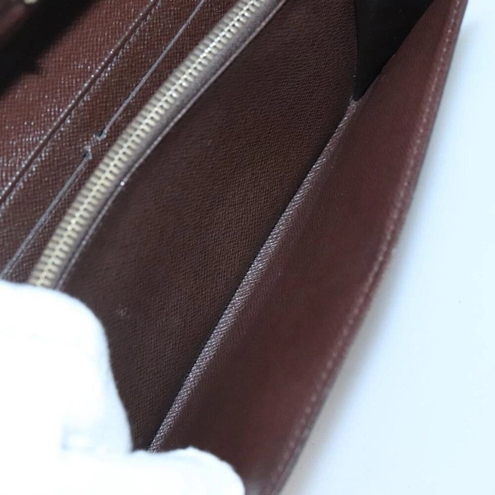 LOUIS VUITTON Damier Ebene Portefeuille Sarah Long Wallet N60491 LV Auth 135012 - Picture 13 of 16